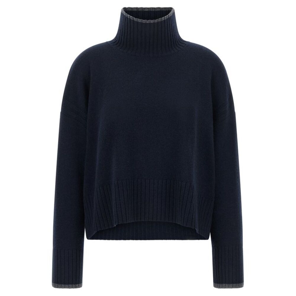 PINKO Blue Wool Women's Cardigan